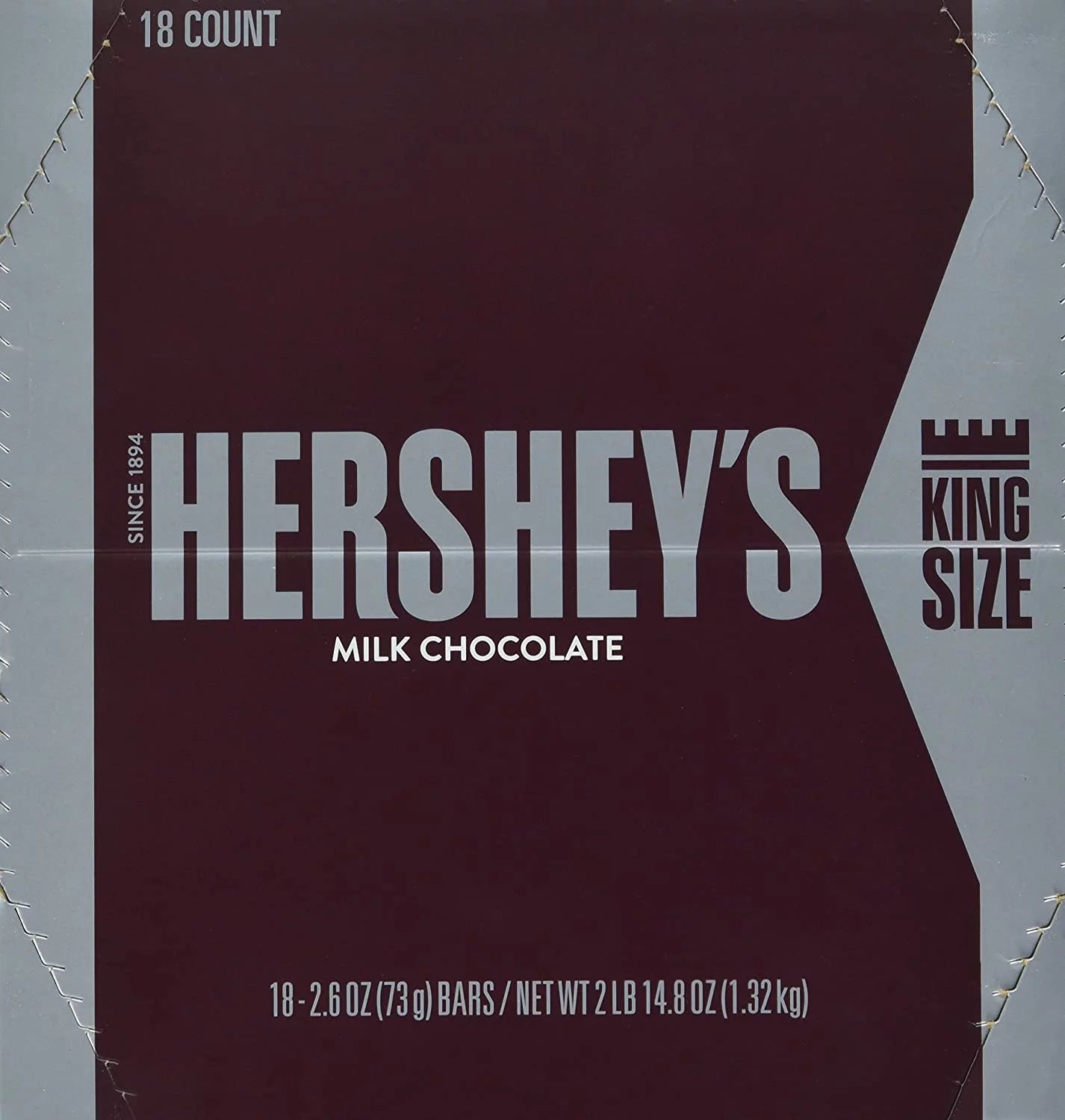 King Size Chocolate Candy Bars (Pack of 18) B125