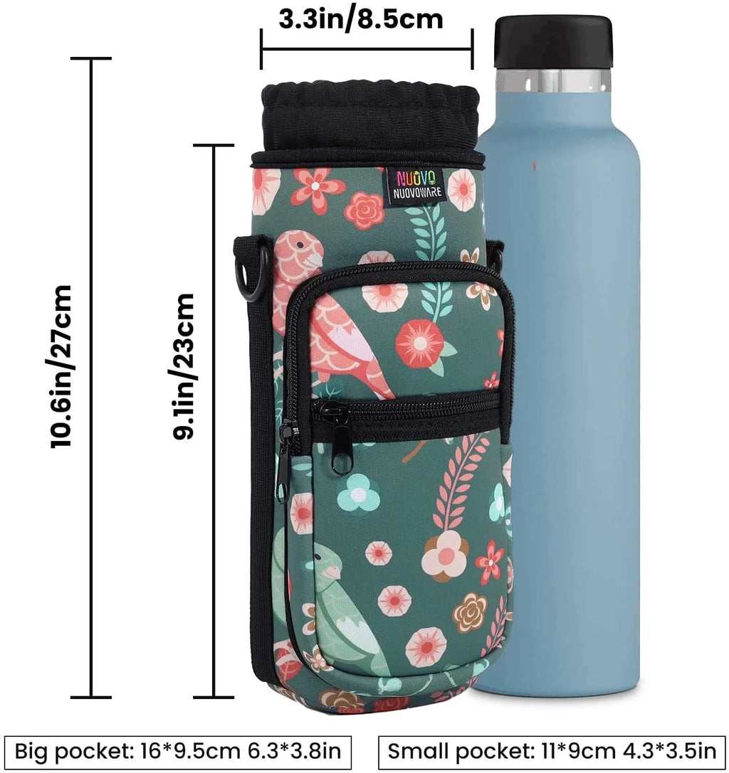 Neoprene Water Bottle Carrier Bag with Adjustable Shoulder Strap W469779