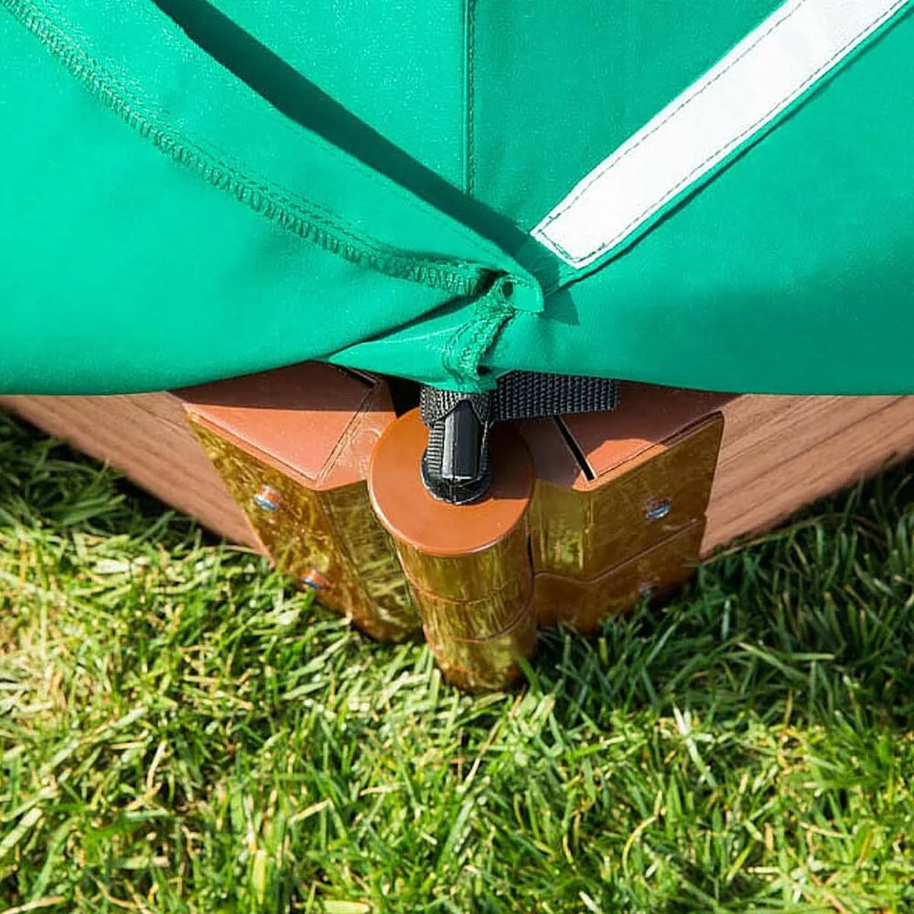 4 ft. x 4 ft. x 11 in. Square Sandbox Composite with Telescoping Canopy/Cover J276572
