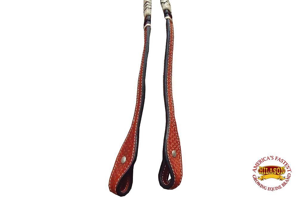 Braided Leather Romal Reins Horse R85103