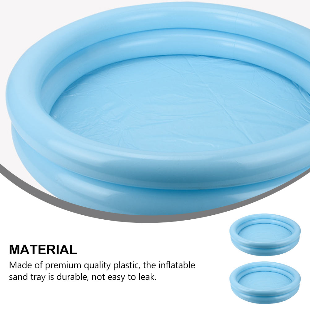 2 Pcs Plastic Sandbox Tray Swimming Pool Toys Q30448