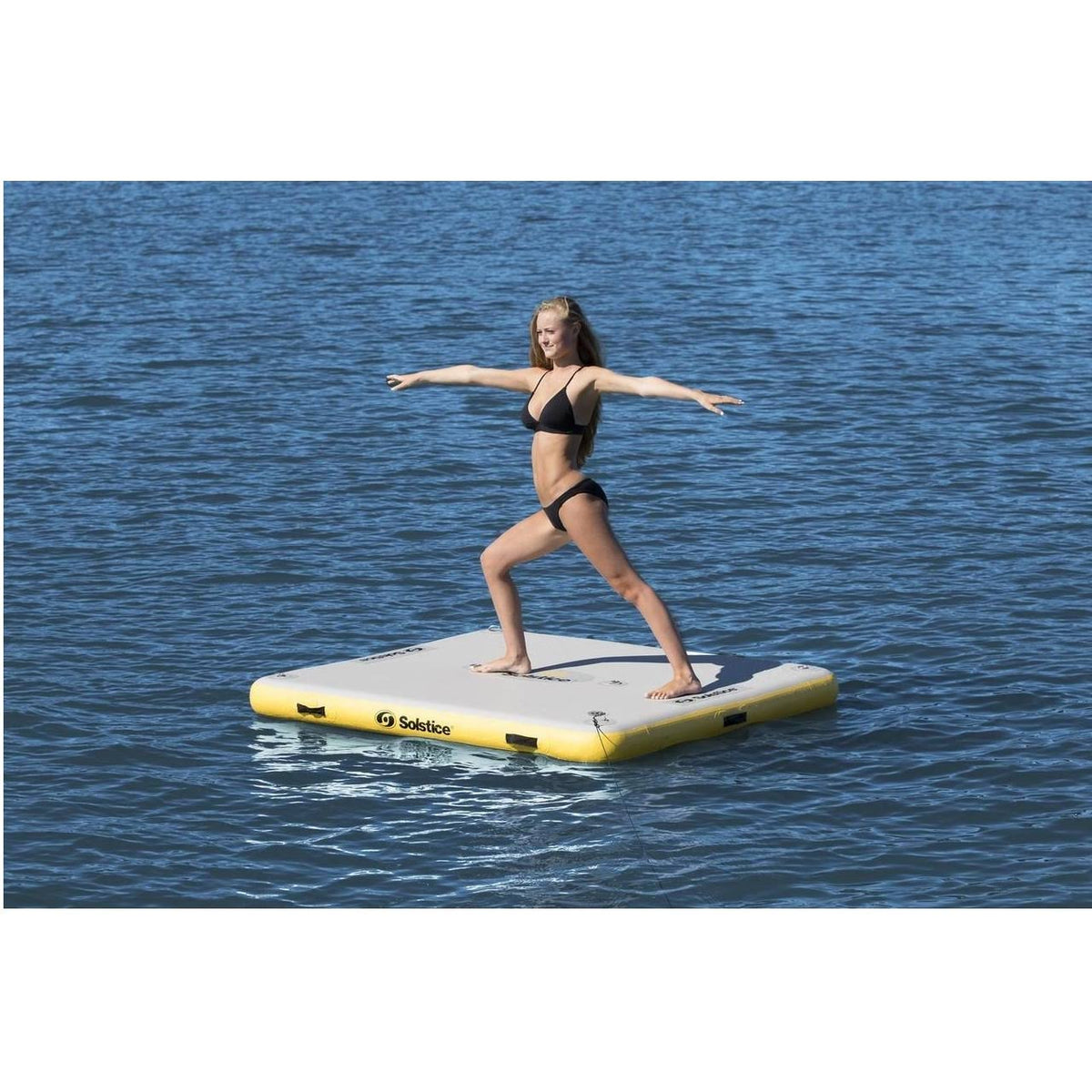 6-ft Yellow and White Inflatable Dock with Handles M778