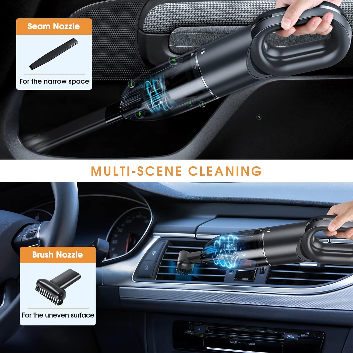 Gray Cordless Handheld Car Vacuum C77141