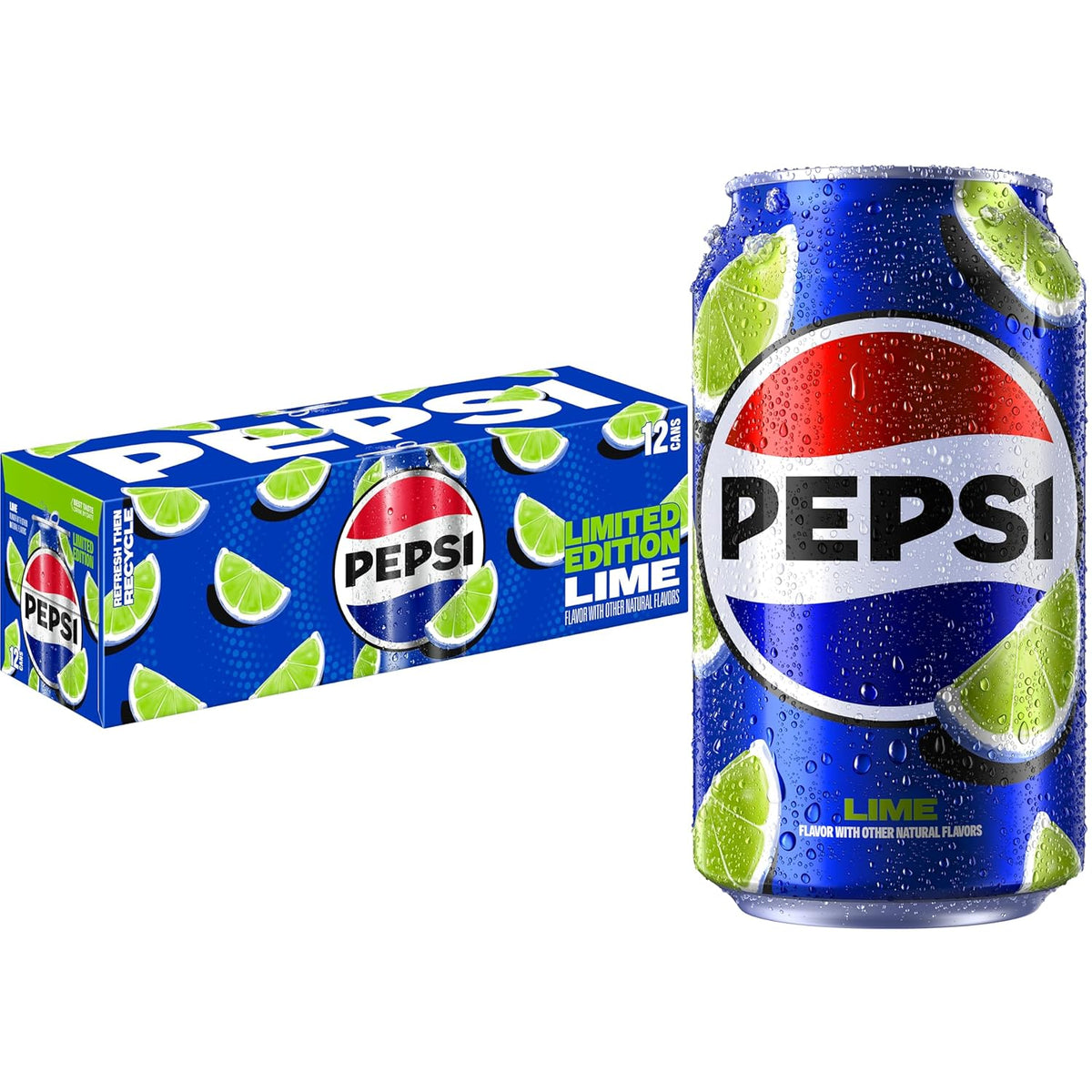 Lime 12 fl oz Cans 12 Pack Soda Pop T5372