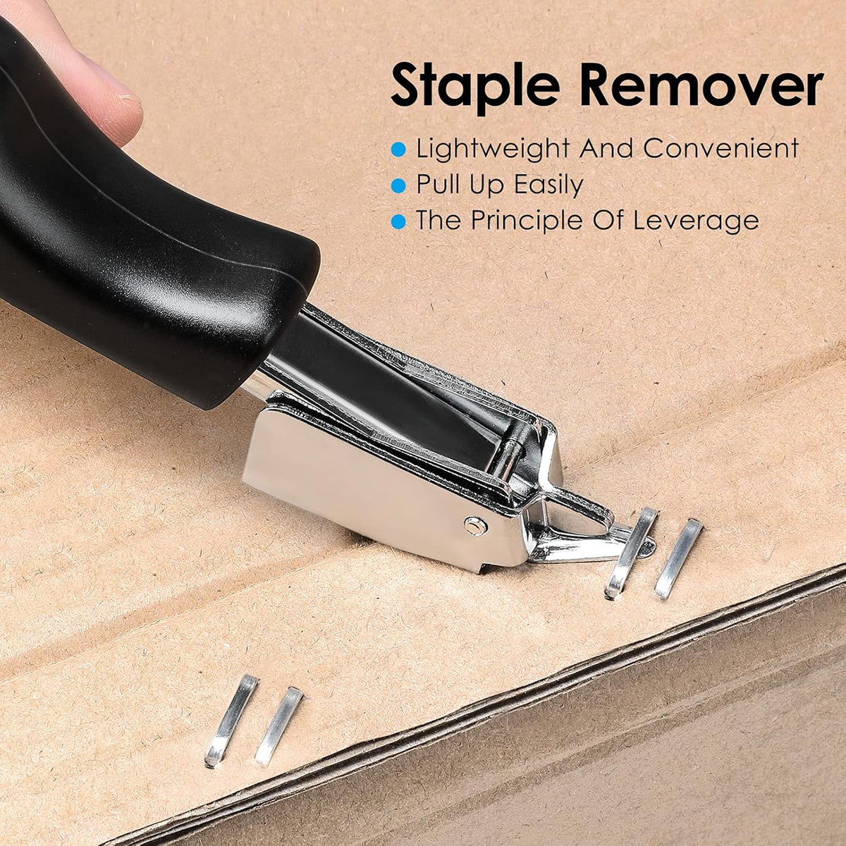 Heavy Duty Flat Staple Remover with Ergonomic Handle H3236