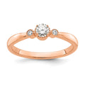 14k Rose Gold Lab Grown Diamond Ring P5177