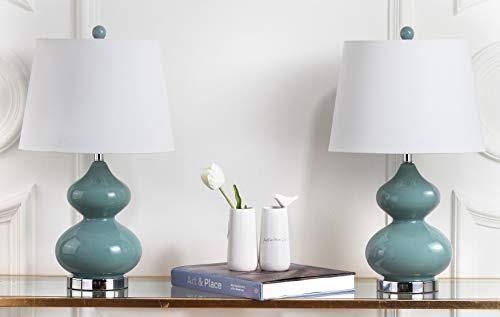 Marine Blue Double Gourd Glass Bedroom Lamp N6632