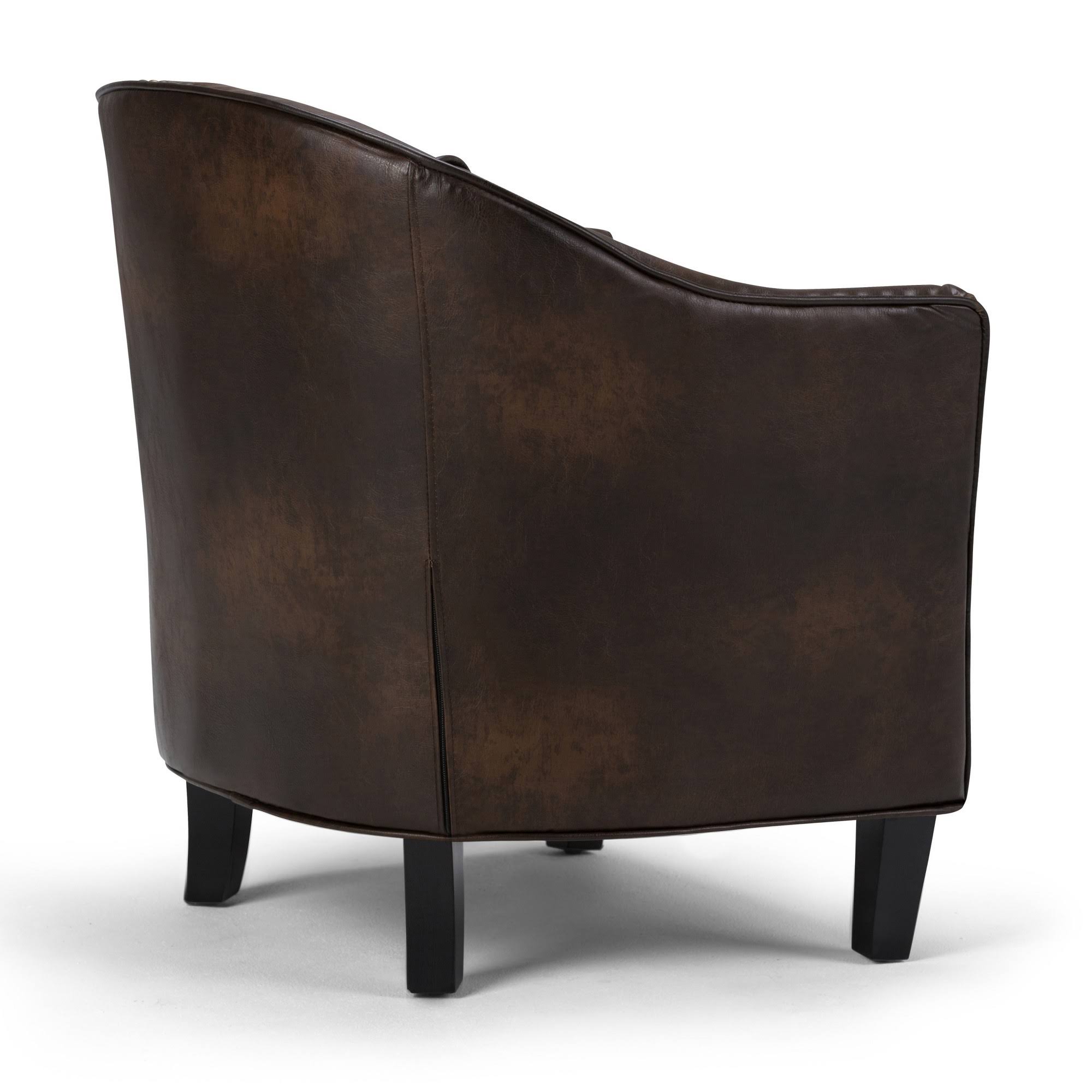 Bonded Leather Tub Chair S649