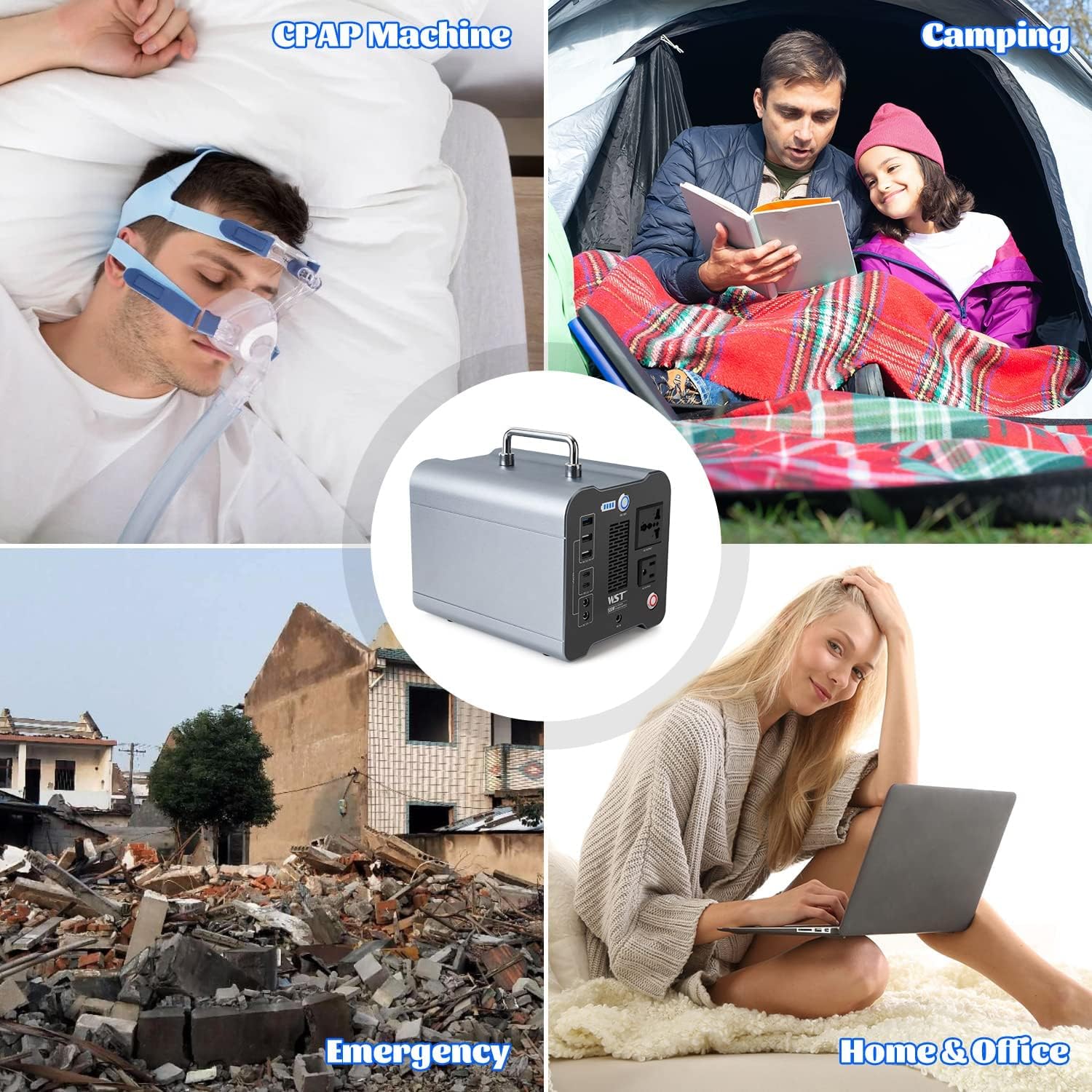 Portable Power Station 500W Lithium Battery Q22402