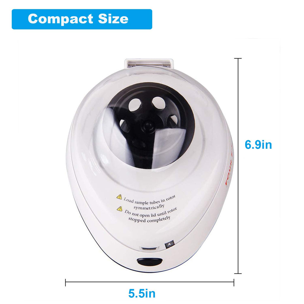 Mini Centrifuge 5400rpm with 2 Interchangeable Rotors W595