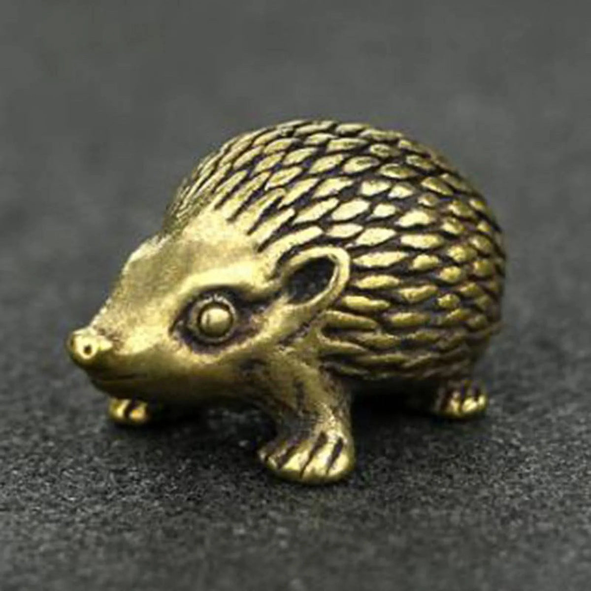 Vintage Brass Hedgehog Statue Ornament B302