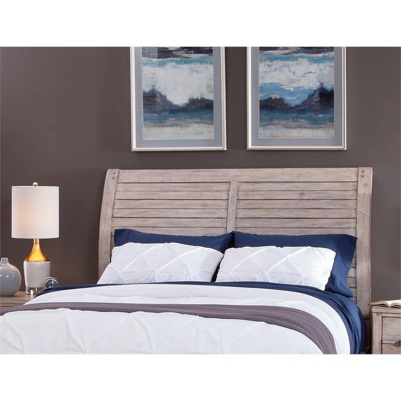 Whitewashed Queen Sleigh Headboard G23701