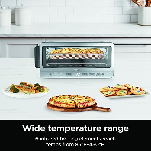 Silver Digital Air Fry Countertop Oven, 1800W, XL Capacity J9840