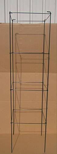 Green Square Folding Tomato Cage Plant Support Tower 12 inch by 46 inch, Pack of 5 Sets O405