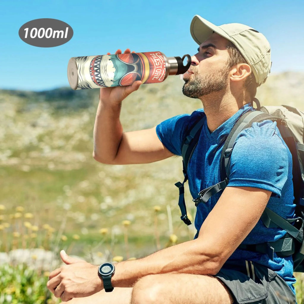 Insulated Stainless Steel Water Bottle with Straw Lid, 20 oz S975047