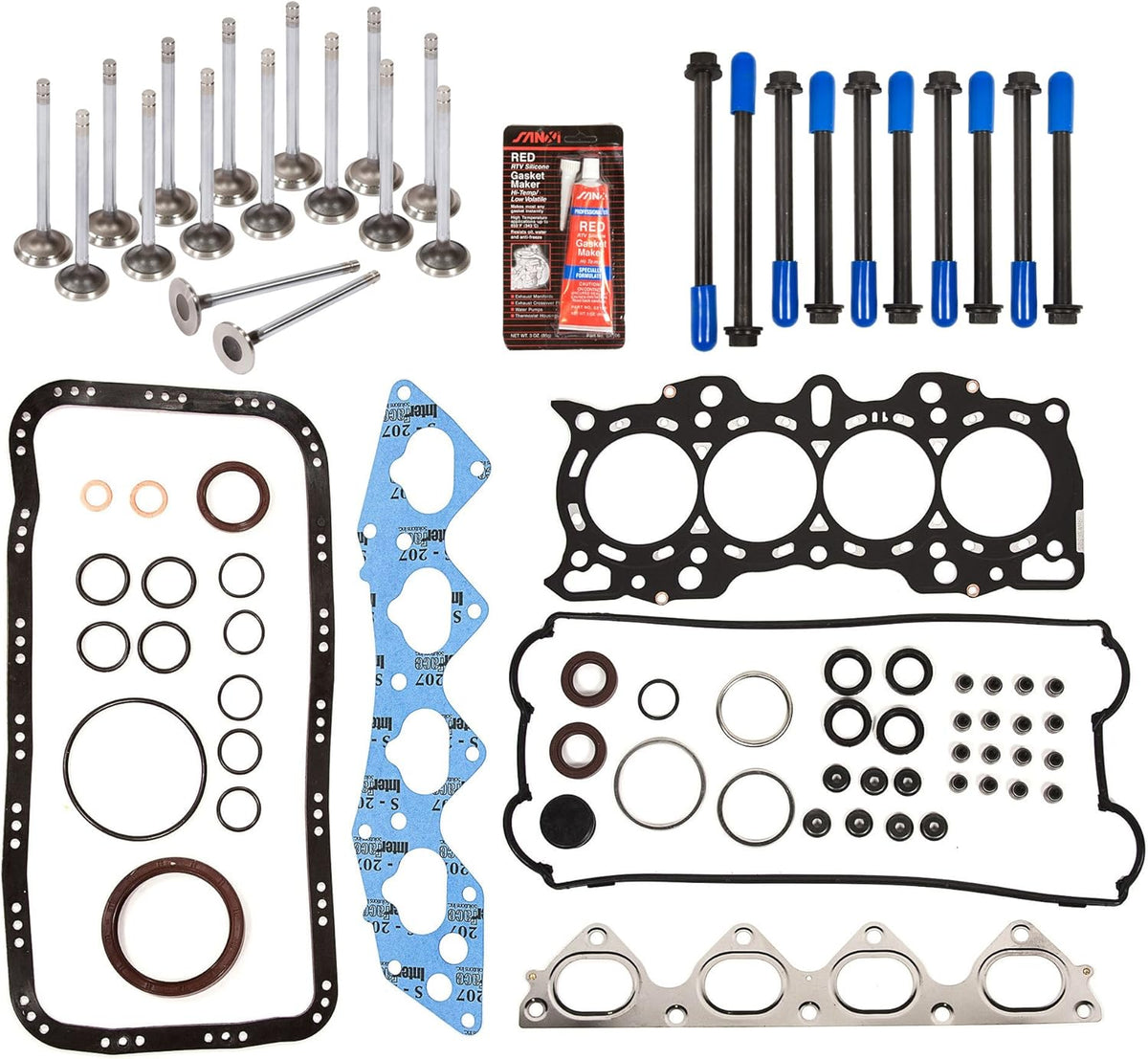 Full Gasket Set Head Bolts Intake Exhaust Valves D673