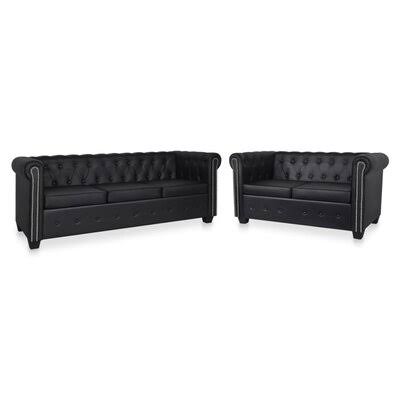 2 Piece Faux Leather Living Room Set T805