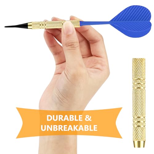 12 Pcs Soft Tip Darts Set with 100 Black 2BA Replacement Tips K846098