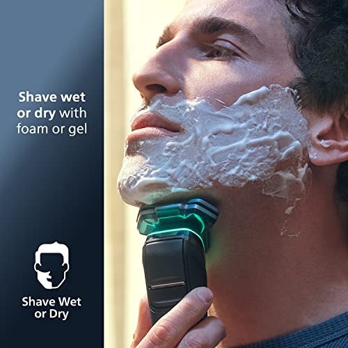 Wet and Dry Electric Shaver with Pop-up Trimmer F6421