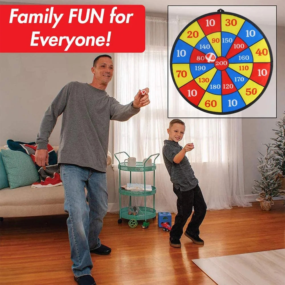 Large Fabric Dartboard with 6 Sticky Balls and a Hook B63933