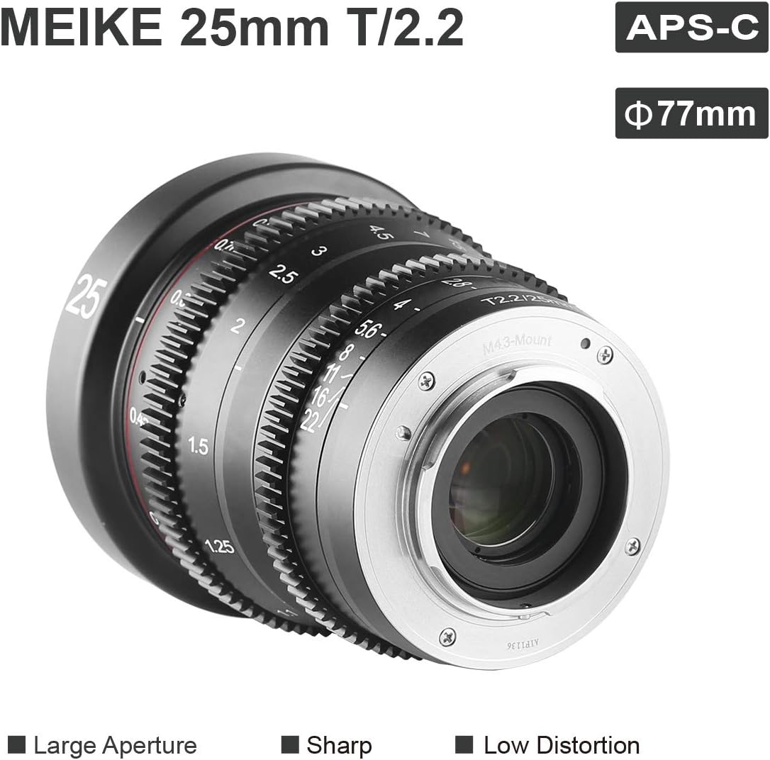 25mm T2.2 Manual Focus 4K Mini Cine Lens for Micro Four Thirds Mount Z4279