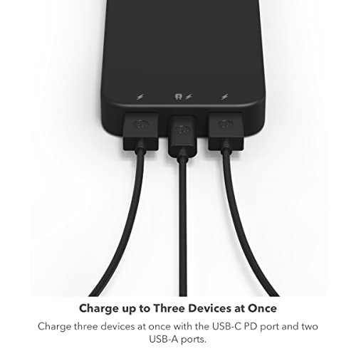 20,000 mAh Power Bank with USB-A and USB-C Ports U84196