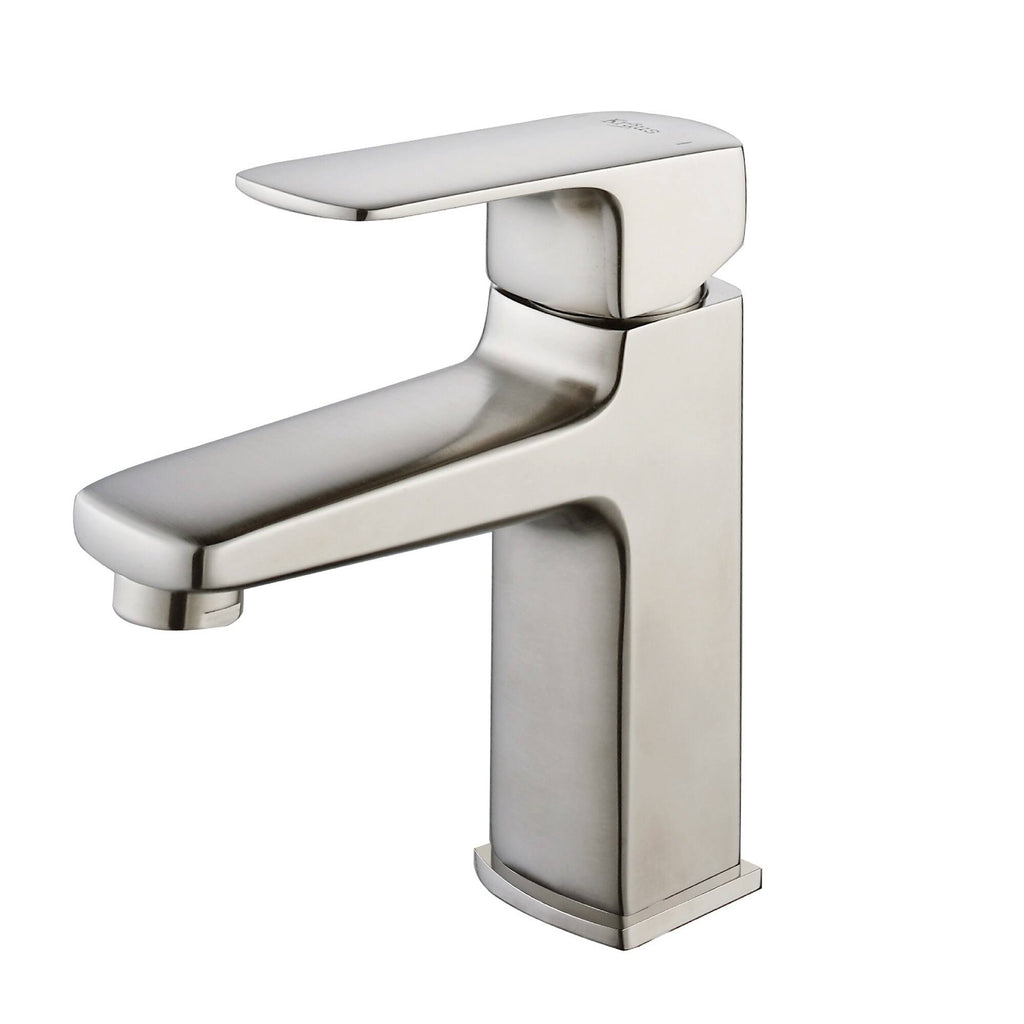 Brushed Nickel Single Hole Bathroom Faucet V31962