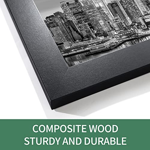 Black 8x24 Wood Picture Frame X5846