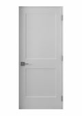 Solid Core White Primed Double Panel Prehung Interior Door M3889