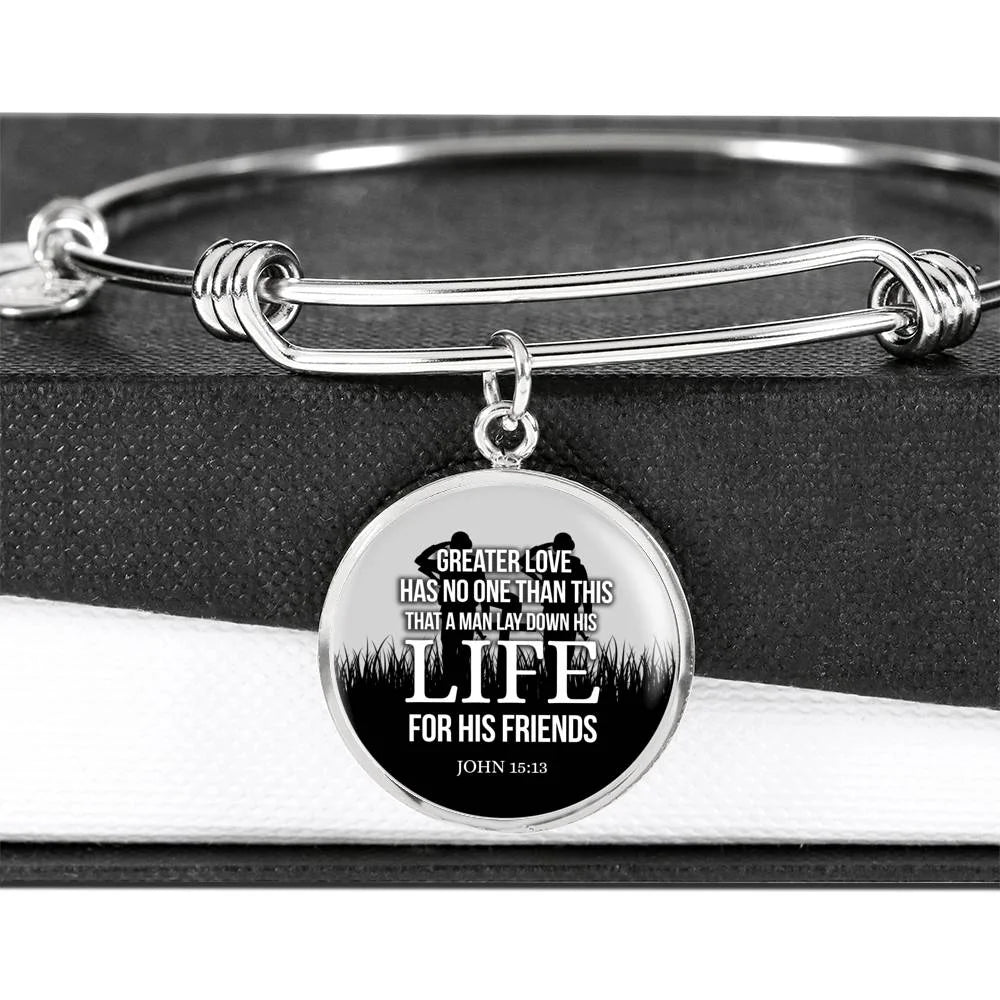 Stainless Steel or 18k Gold Circle Bangle Bracelet I2732