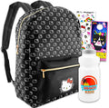 Faux Leather Backpack with Front Pocket C8209