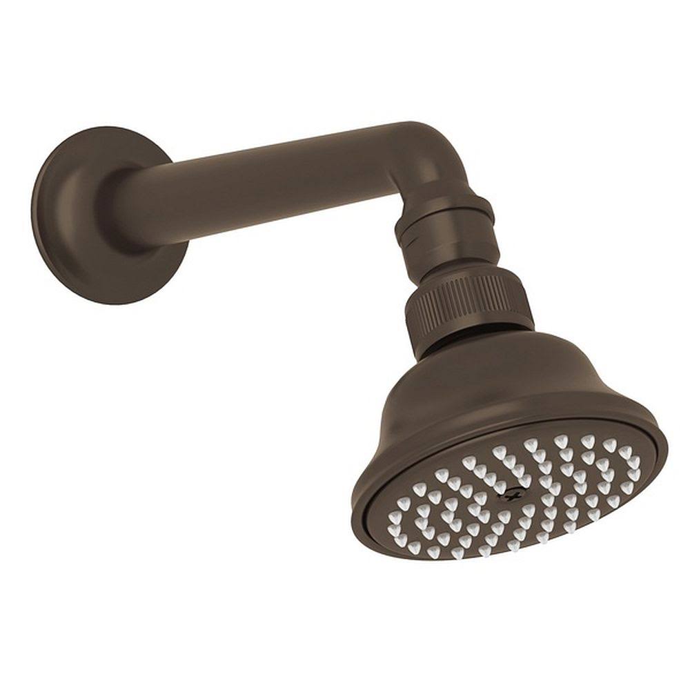 Tuscan Brass Shower Arm/Showerhead P106586