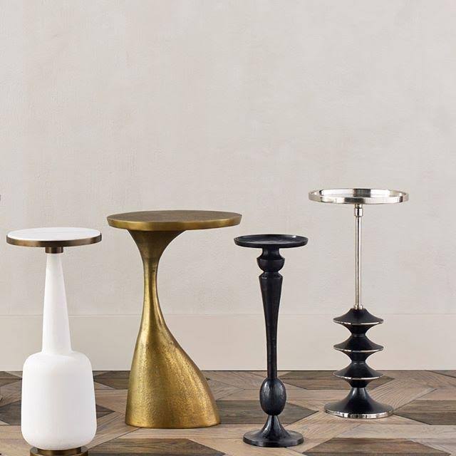Antique Brass Accent Table T758
