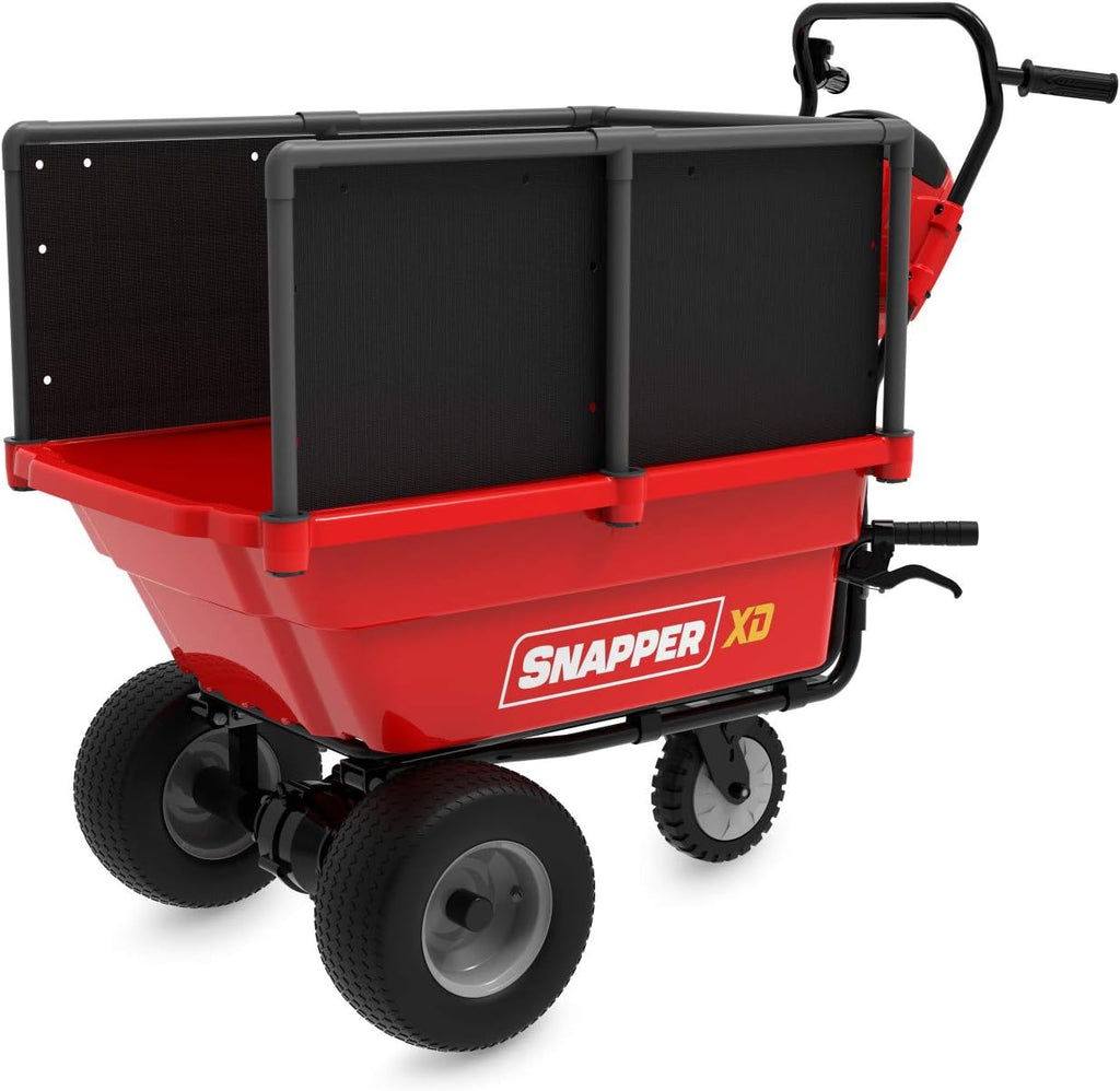 Red/Black Side Extension Attachment for 82V Utility Cart T730