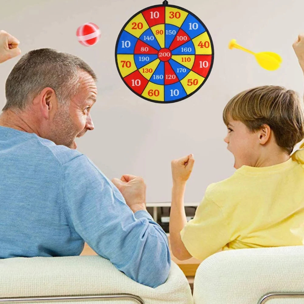 Large Fabric Dartboard with 6 Sticky Balls and a Hook B63933