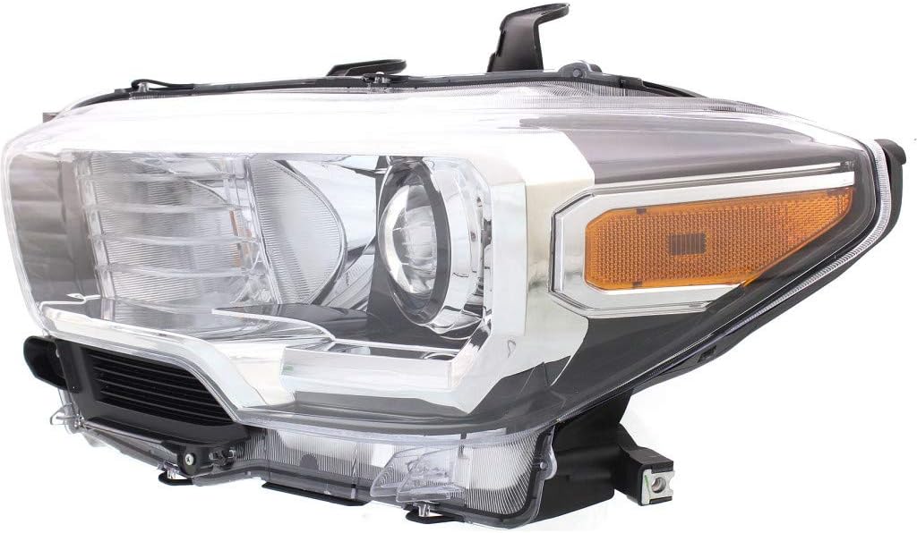Headlight Assembly Halogen DRL Black Trim Driver Side I292354