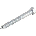 6 Pk 1/2 inch x 2-1/2 inch Steel Zinc Plated Hex Head Lag Screw B48859