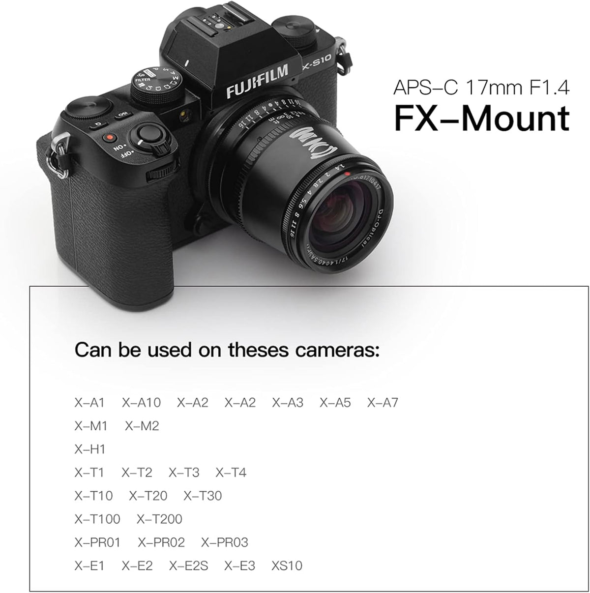 17mm f1.4 APS-C Wide Angle Camera Lens R823