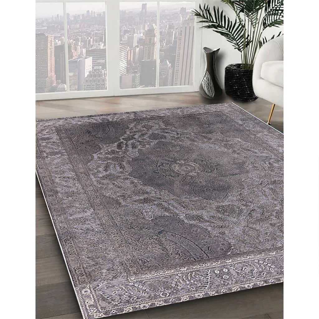 Carbon Gray Rectangle Area Rug Q2580