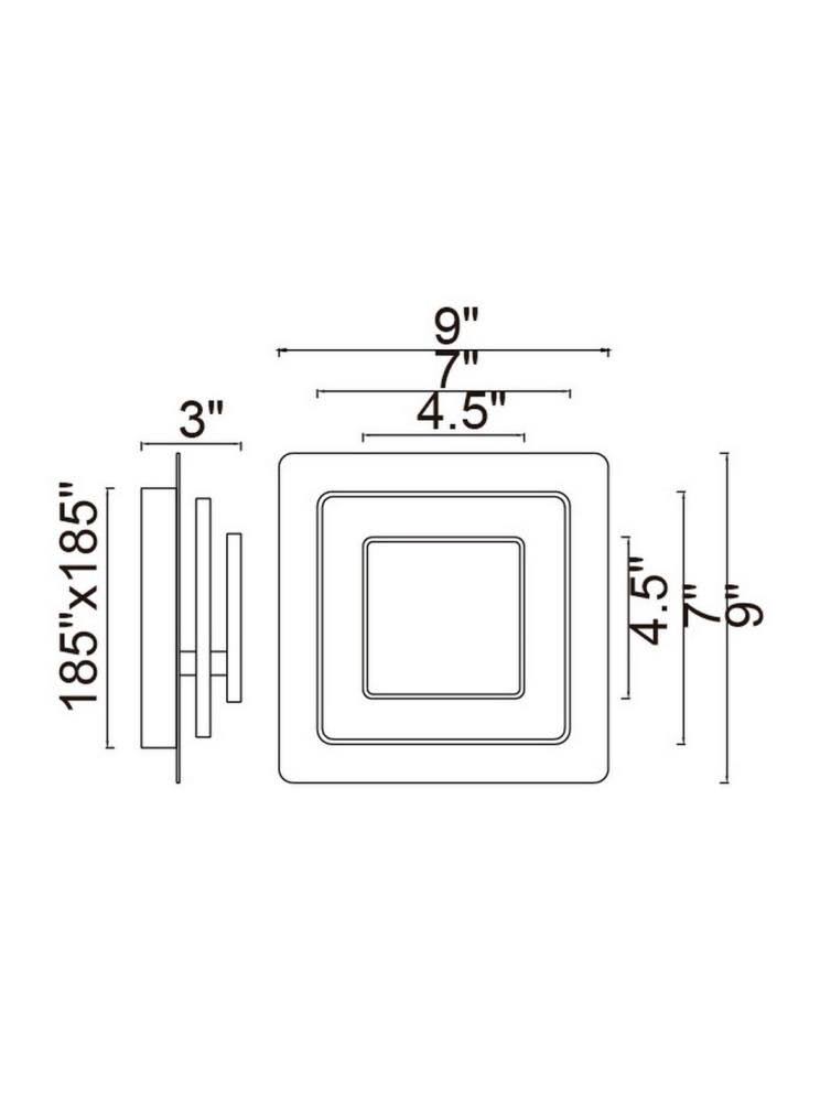 Matte White LED Sconce Y692