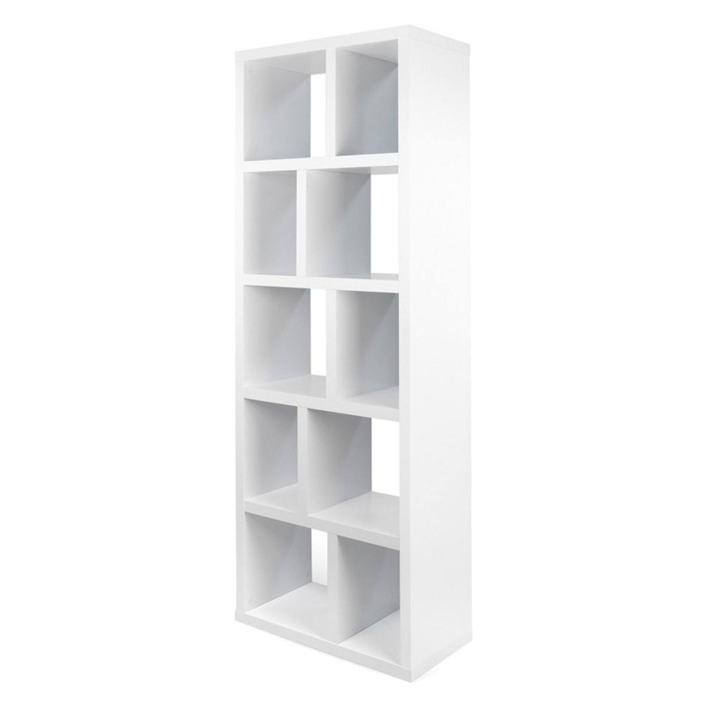 Pure White 5 Level Bookcase V7611