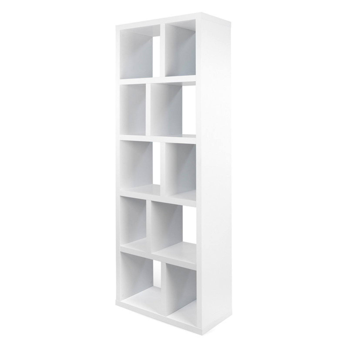 Pure White 5 Level Bookcase V7611