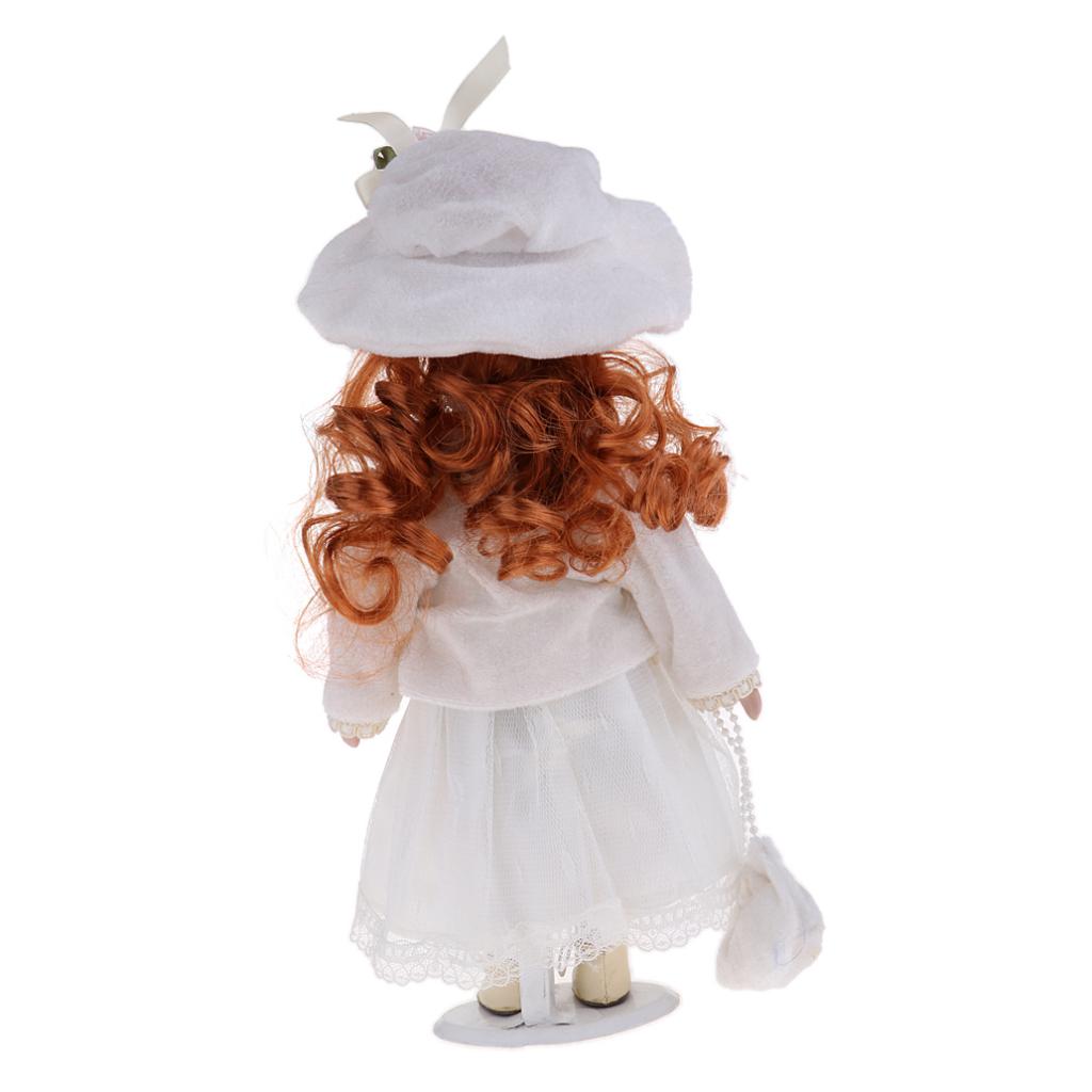 1/6 Scale Porcelain Doll Lady Figures I122308