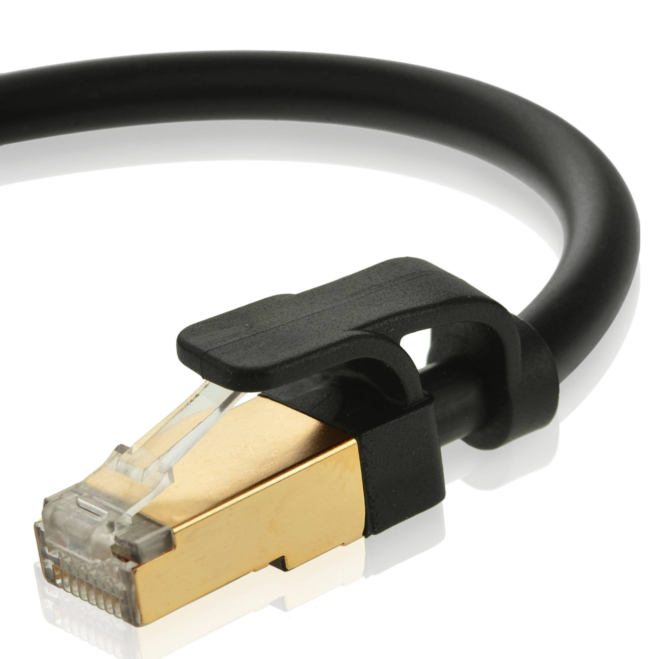 Cat7 Ethernet Patch Cable (100 Feet) Dual-Shielded RJ45 Computer Networking Cord Q253069
