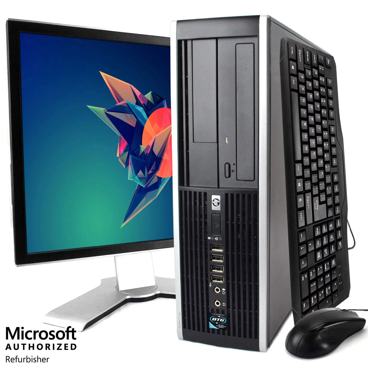 HP ProDesk 6300 Tower Computer PC, Intel Quad-Core i5, 500GB HDD, 8GB DDR3 RAM, Windows 10 Home, DVD, WIFI, 20in Monitor, USB Keyboard and Mouse E251
