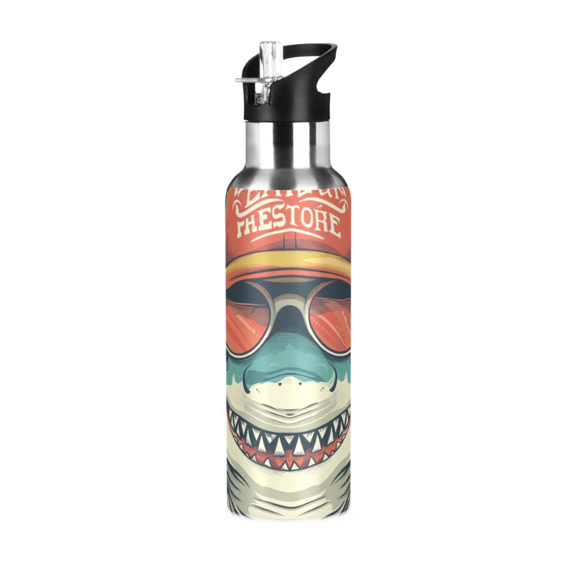 Insulated Stainless Steel Water Bottle with Straw Lid, 20 oz S975047