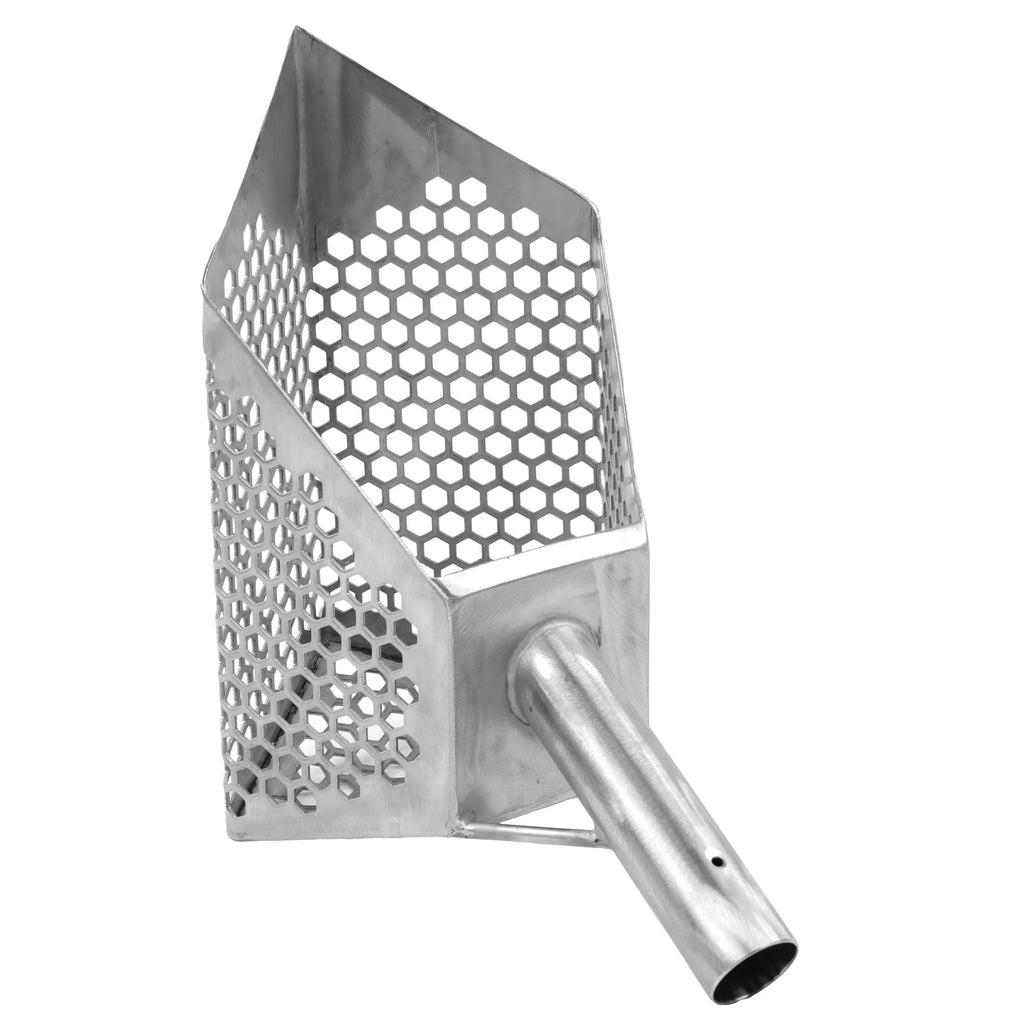 Stainless Metal Detector Sand Scoop with Hexagon Holes C217228