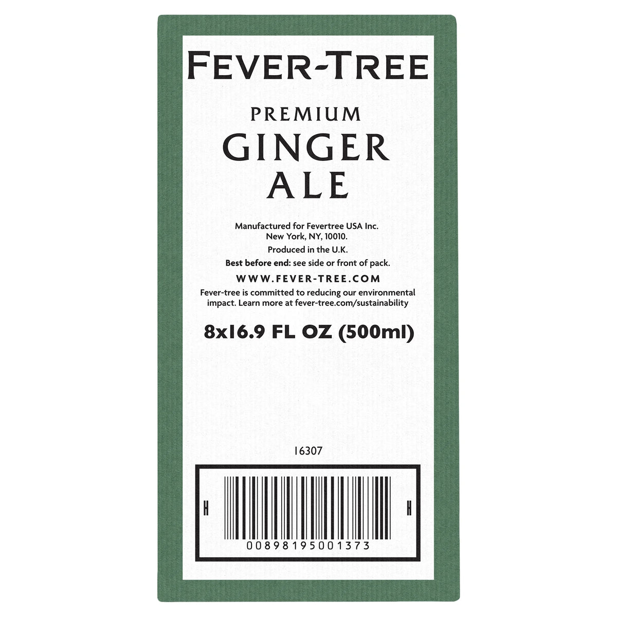 Ginger Ale, 16.9 fl oz, 8 Bottles K9288