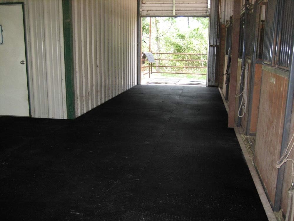 Heavy Duty Rubber Stall Mat 3' x 4' 1/2 Thick Black X38509