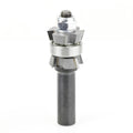 Carbide Tipped Double Bevel Trim Cutter Assembly 15 Deg x 1 inch Dia x 1/4 x 1/2 Shank with Center Ball Bearing Y811748